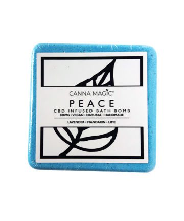 Peace CBD Bath Bomb – Stress Relief & Tranquillity with Lavender & Bergamot